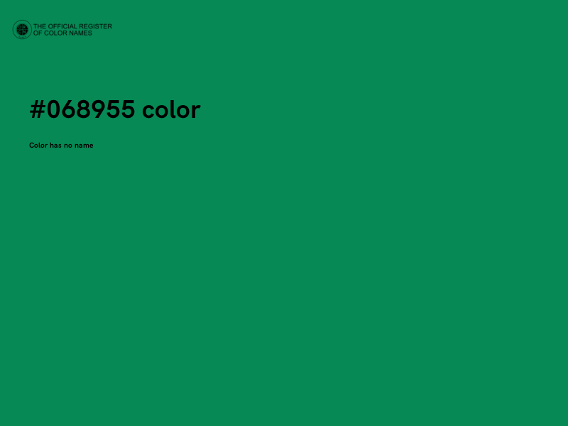 #068955 color image