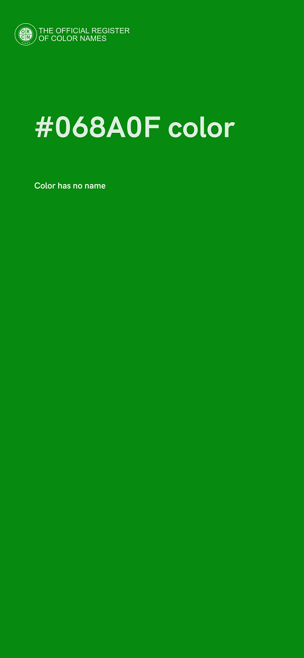 #068A0F color image