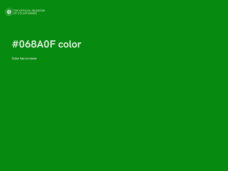 #068A0F color image