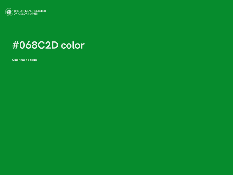 #068C2D color image