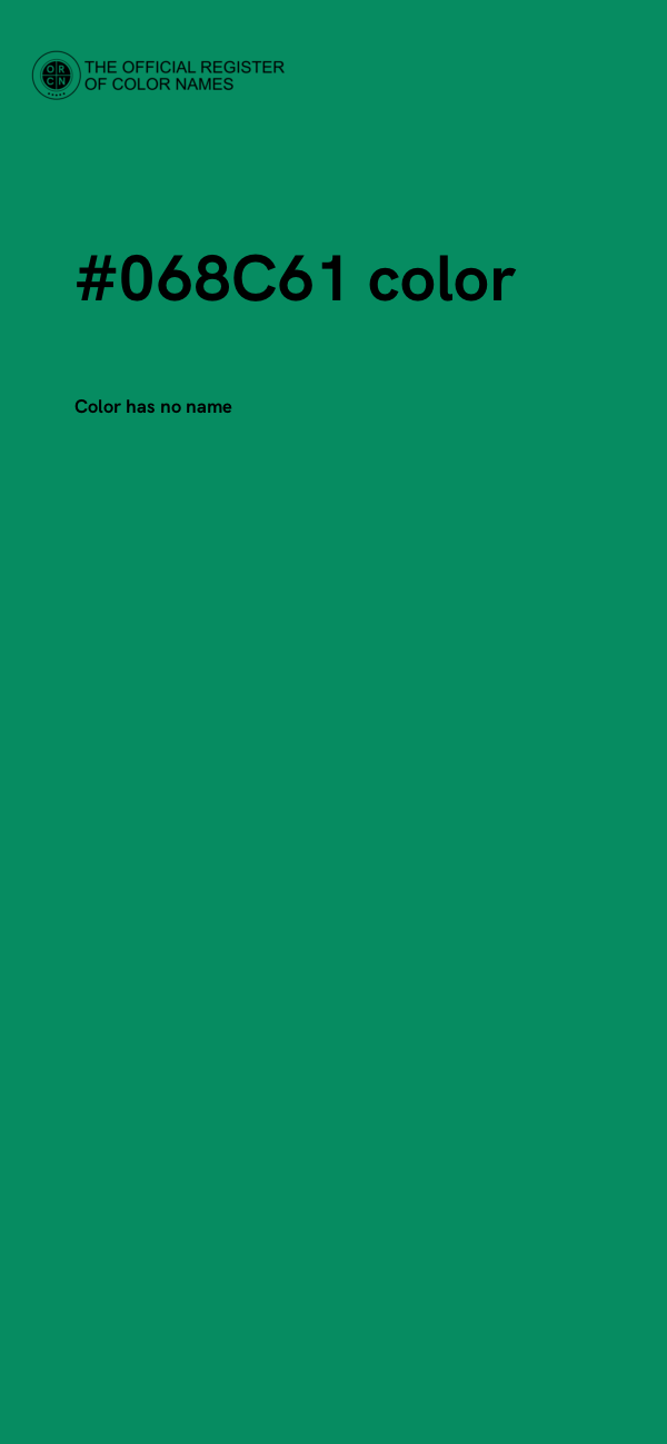 #068C61 color image