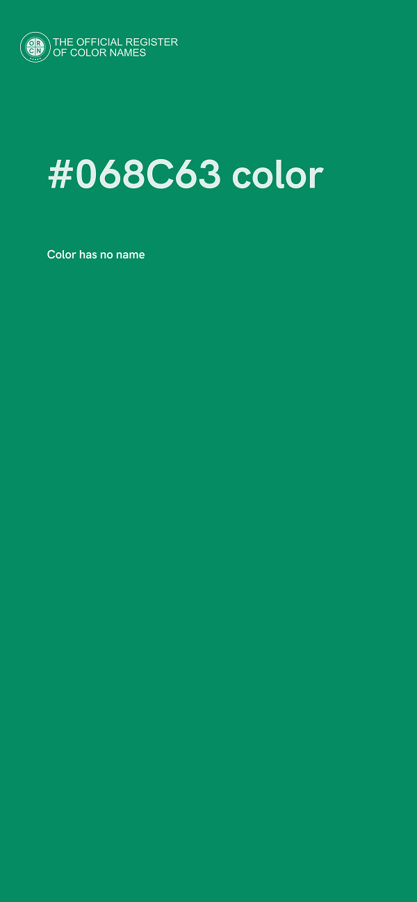#068C63 color image
