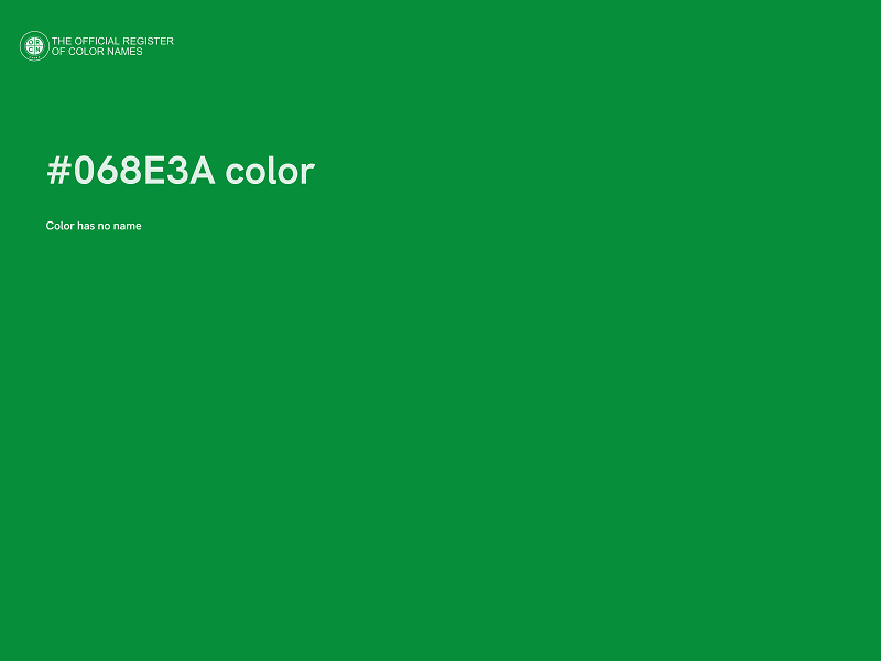 #068E3A color image