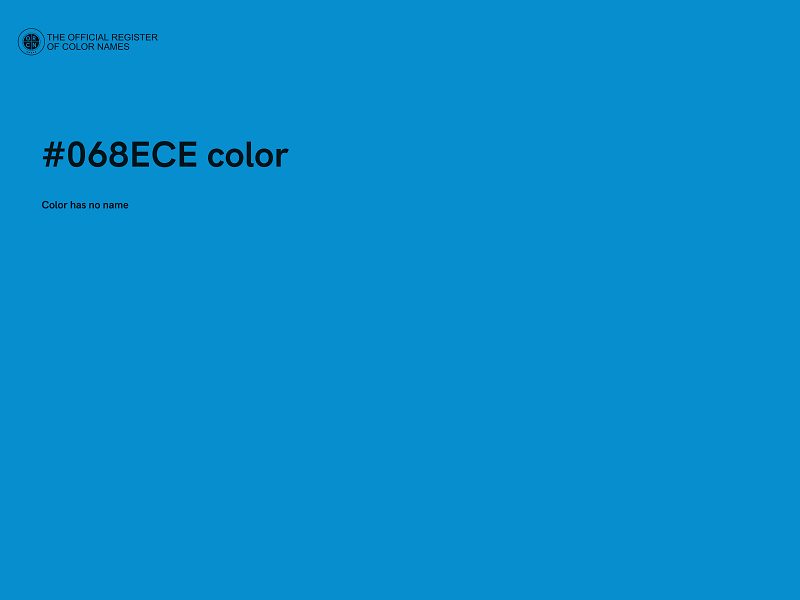 #068ECE color image