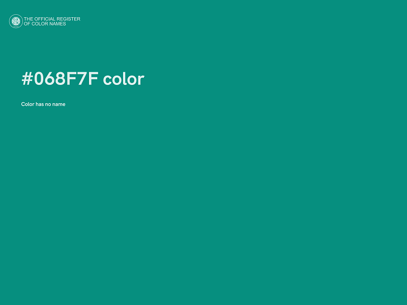 #068F7F color image