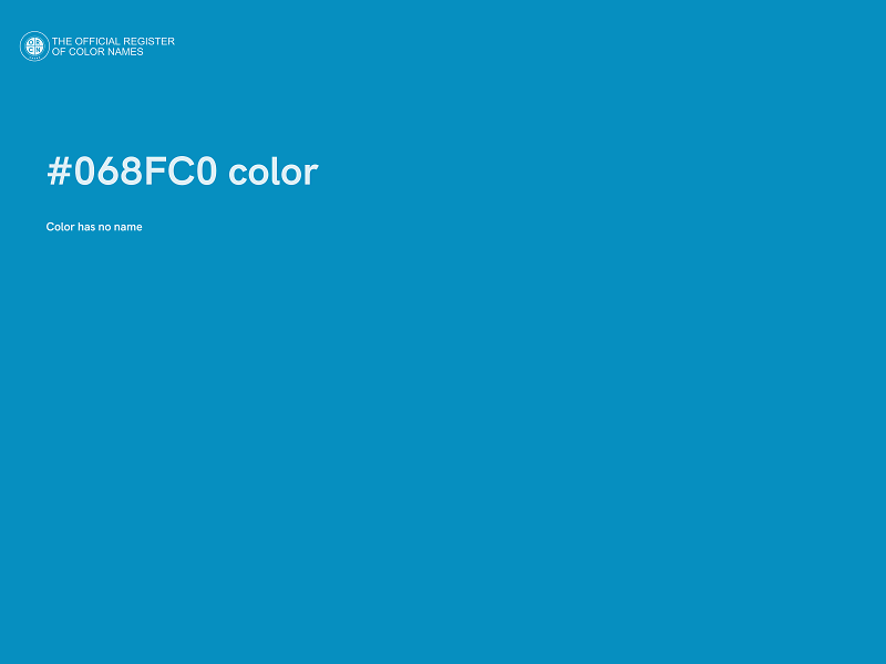 #068FC0 color image