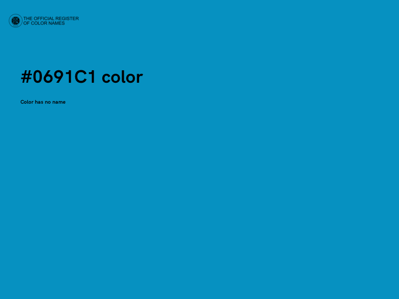 #0691C1 color image