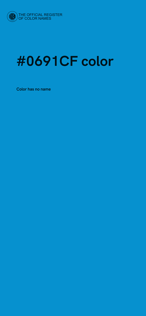 #0691CF color image