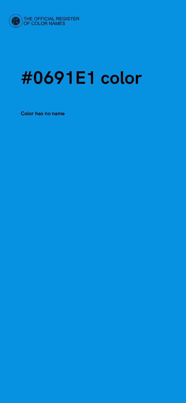 #0691E1 color image