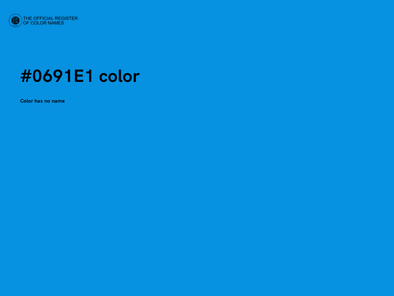#0691E1 color image