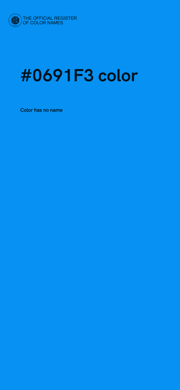 #0691F3 color image