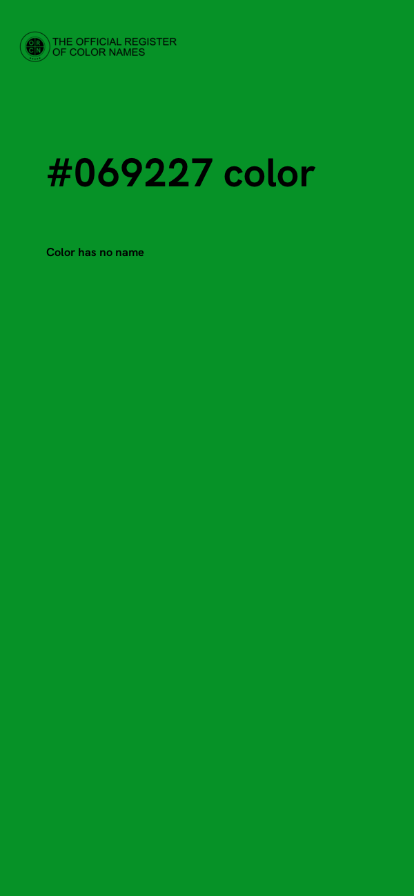 #069227 color image