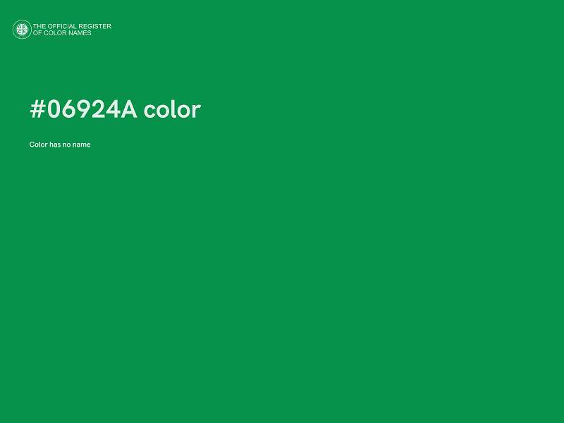 #06924A color image