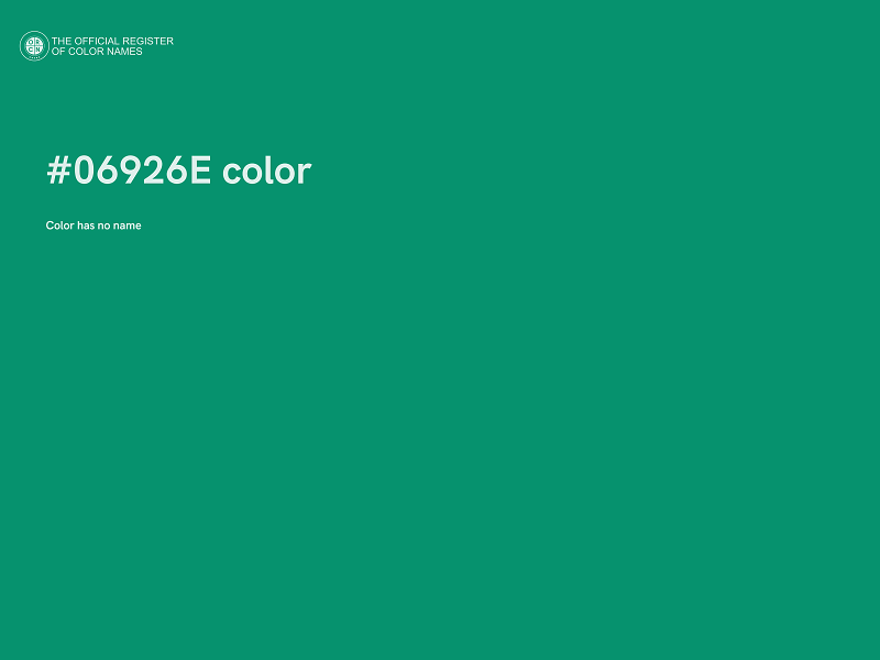 #06926E color image