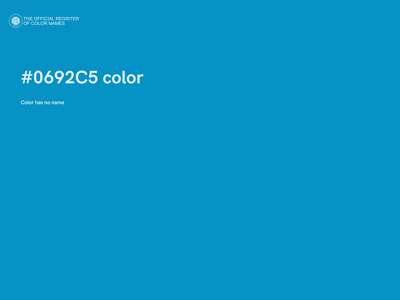 #0692C5 color image