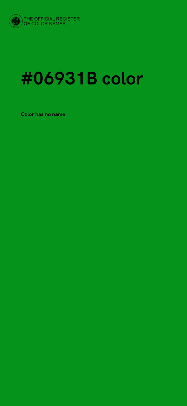#06931B color image