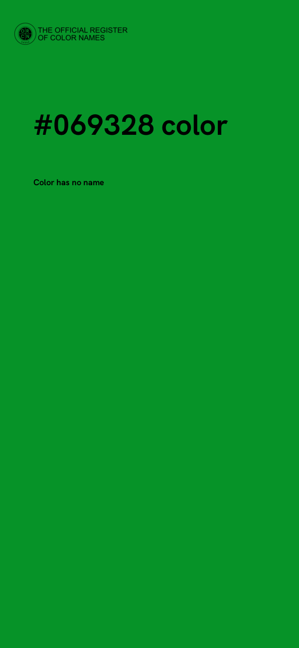 #069328 color image