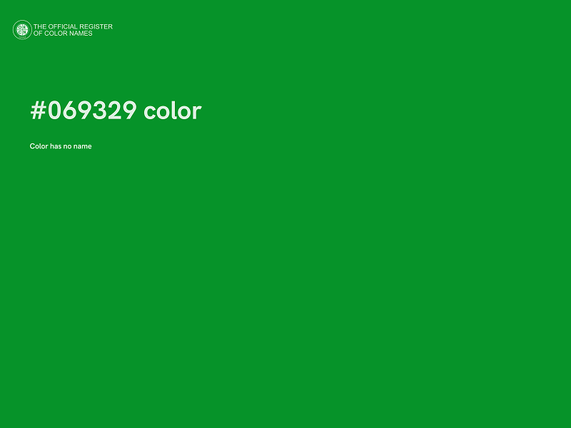 #069329 color image