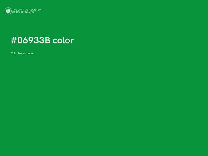 #06933B color image