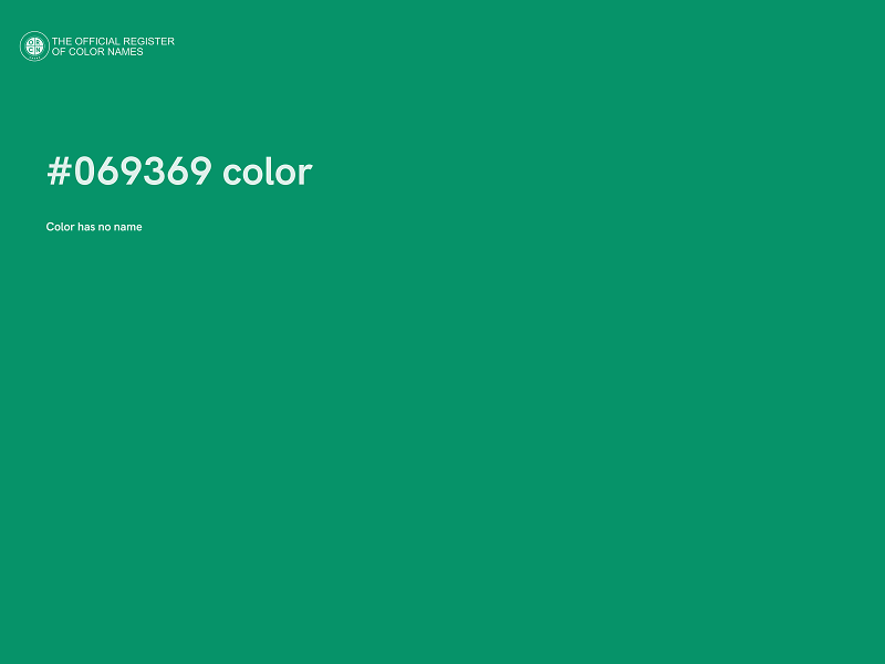 #069369 color image