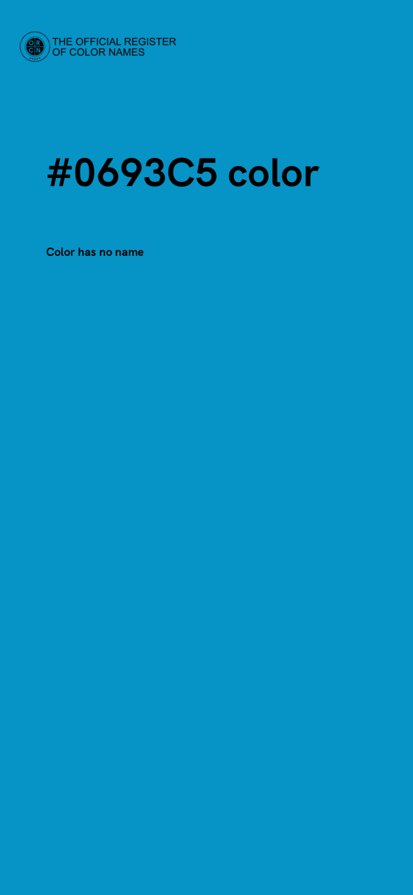 #0693C5 color image