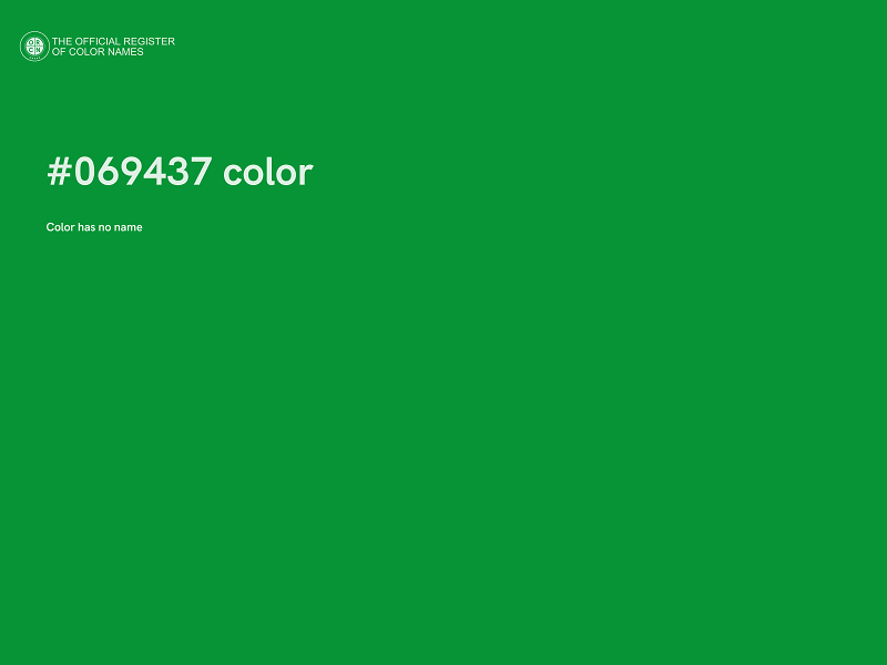 #069437 color image