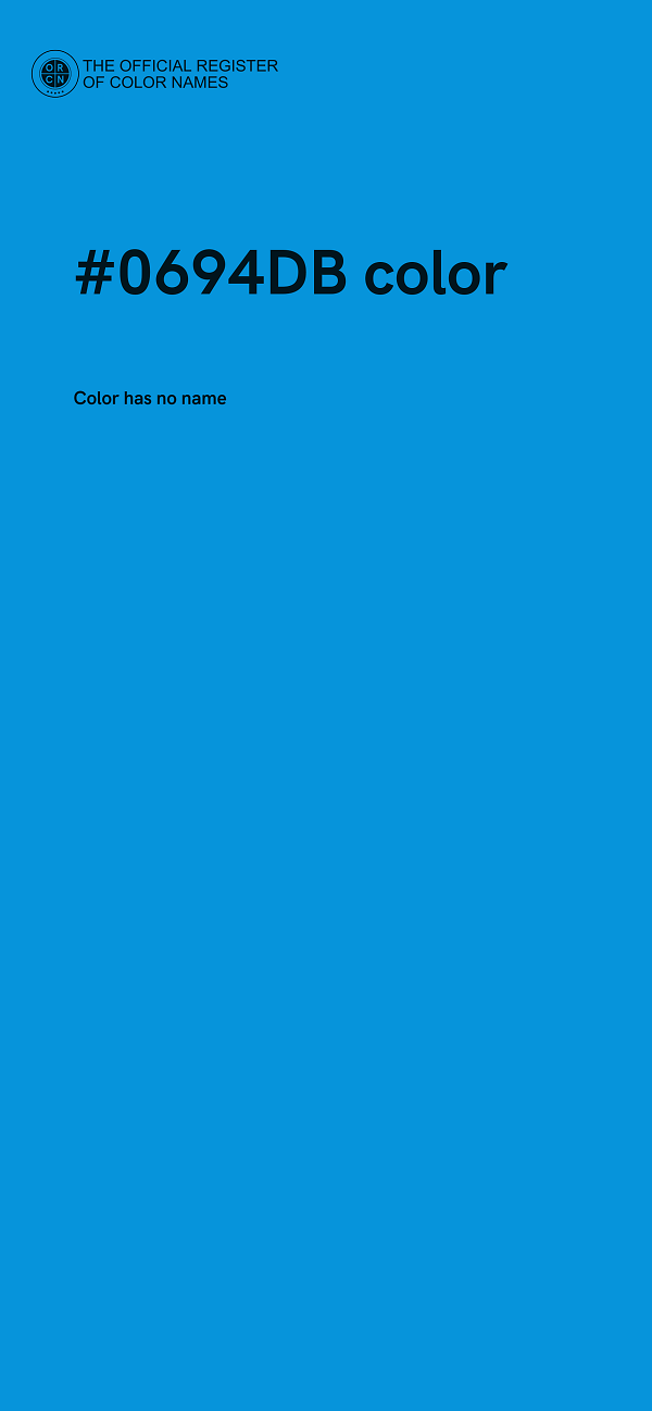 #0694DB color image