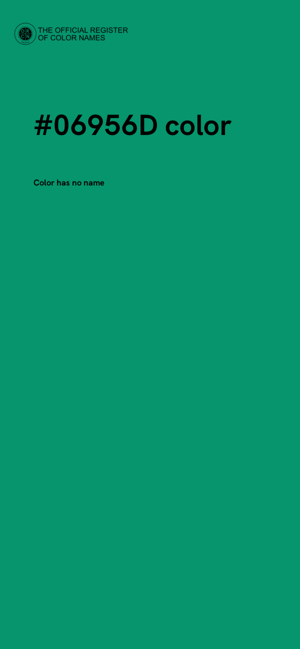 #06956D color image