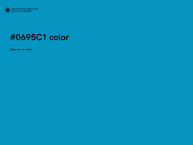#0695C1 color image