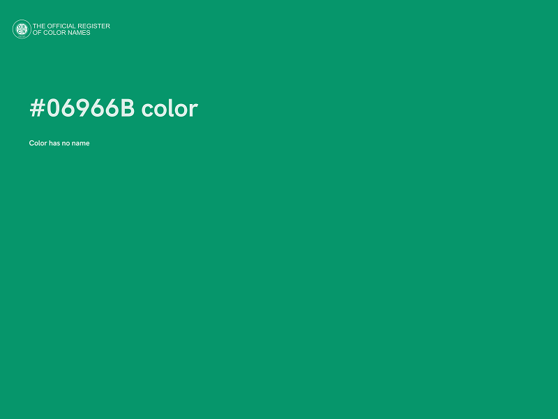 #06966B color image