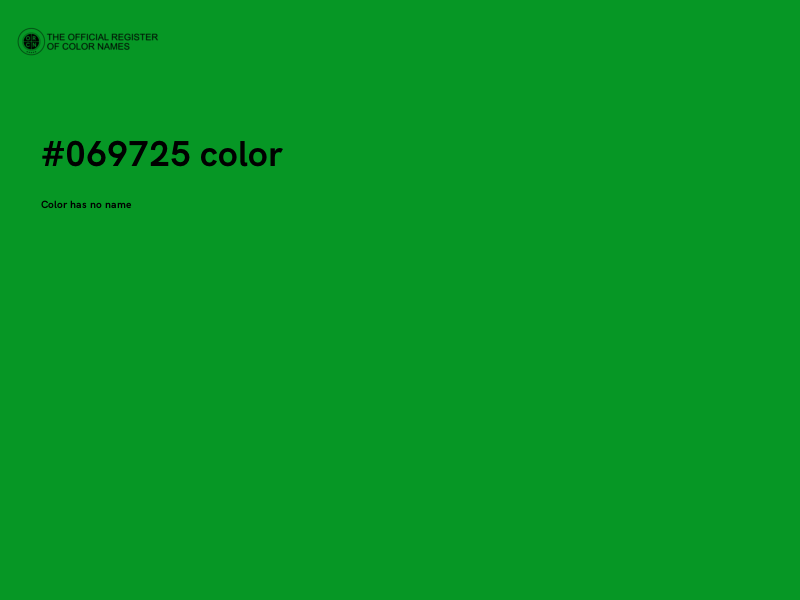 #069725 color image