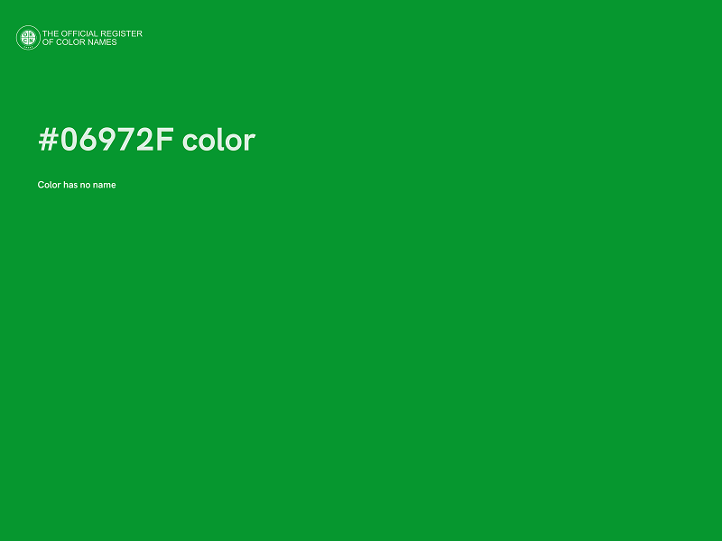 #06972F color image