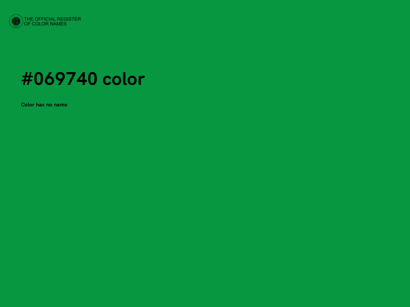 #069740 color image