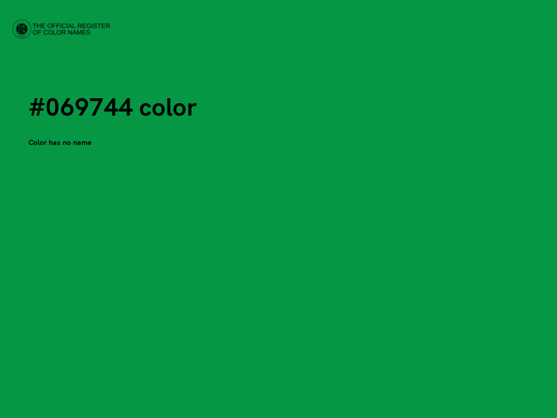 #069744 color image
