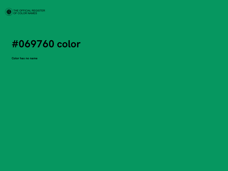 #069760 color image
