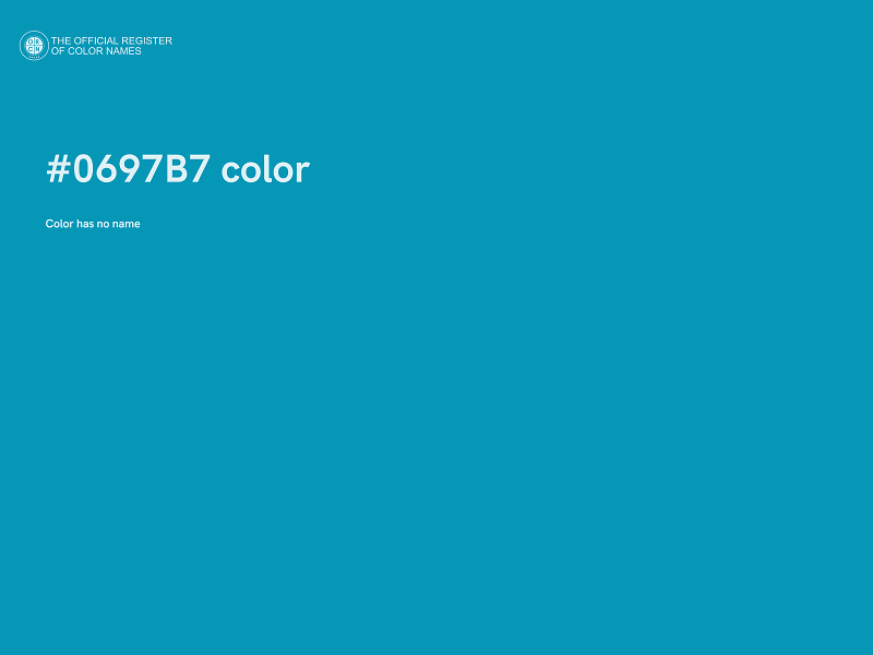 #0697B7 color image