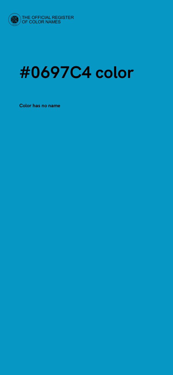#0697C4 color image