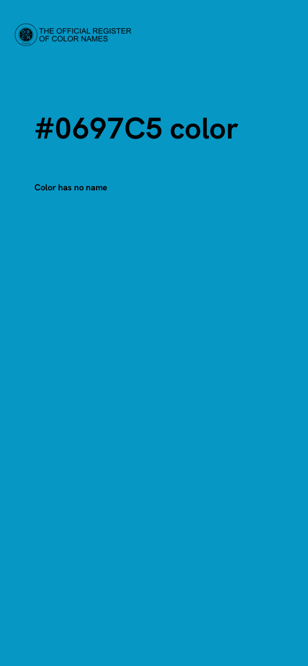 #0697C5 color image