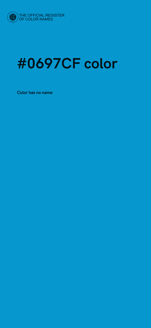#0697CF color image