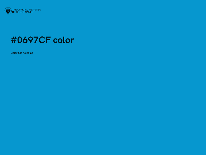 #0697CF color image