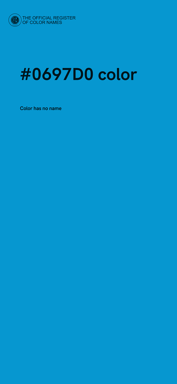 #0697D0 color image