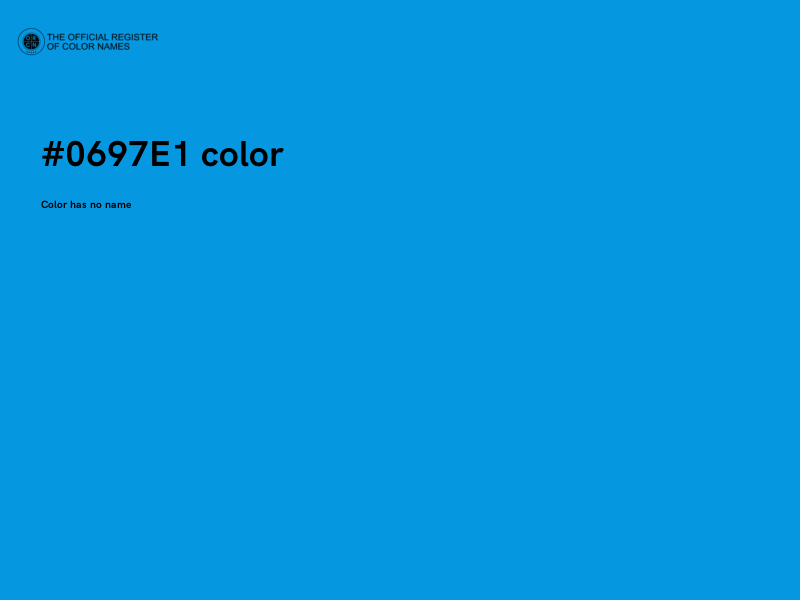 #0697E1 color image
