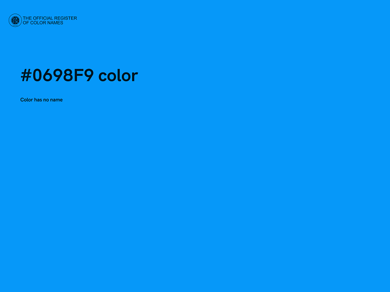 #0698F9 color image