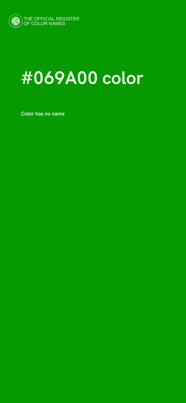 #069A00 color image