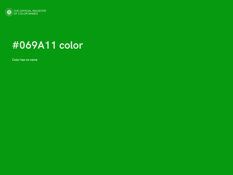 #069A11 color image
