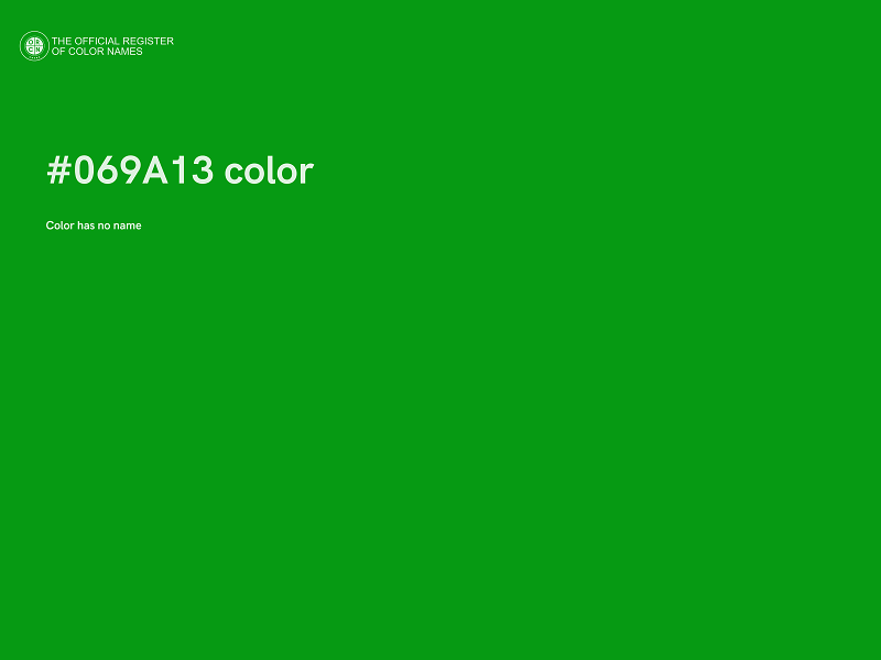 #069A13 color image