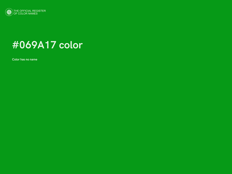 #069A17 color image
