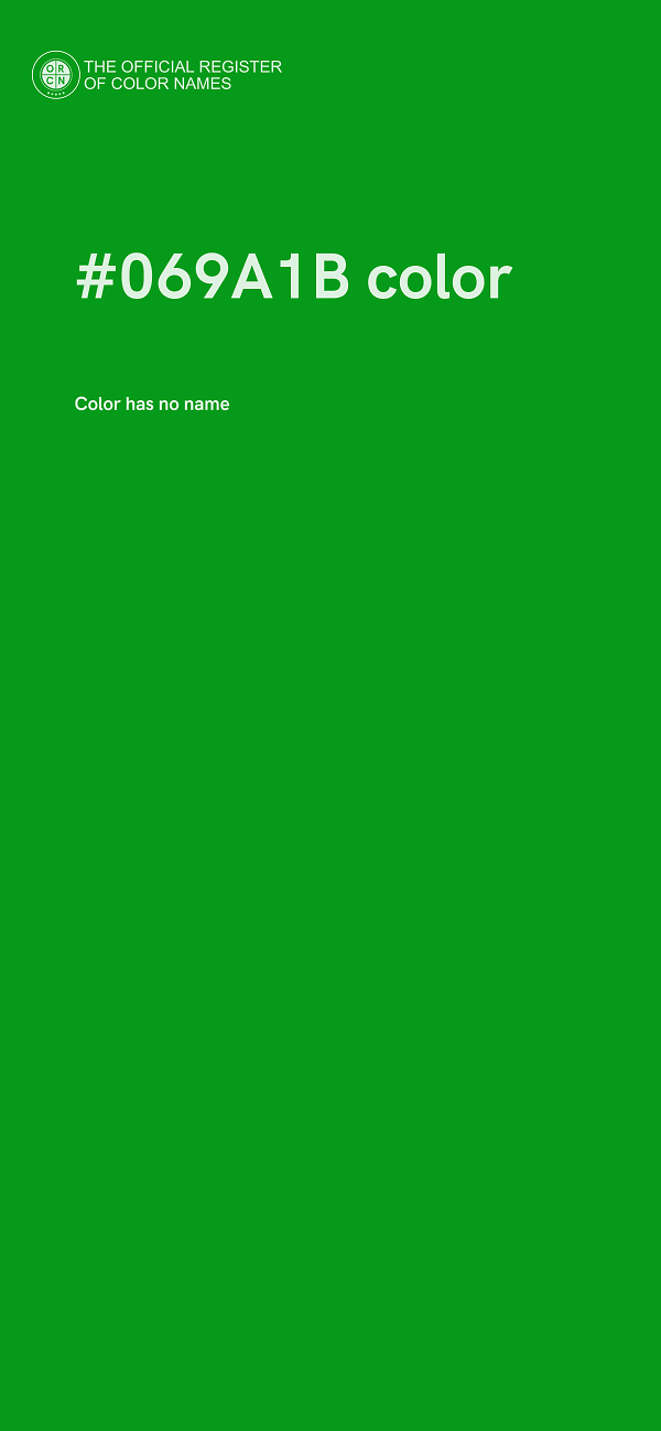 #069A1B color image