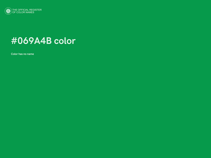 #069A4B color image