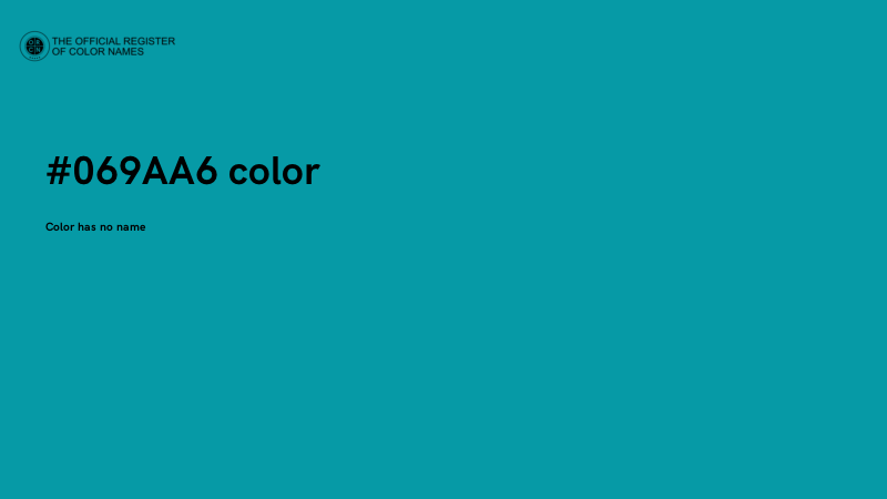 #069AA6 color image